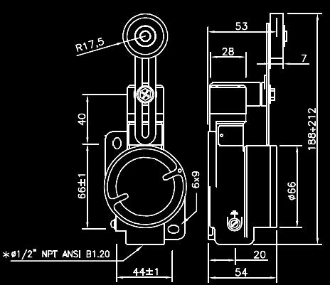 SRI PS: MODLLI DISPONIBILI A LVA ALLUNGABIL CON ROTLLA con camma 30 : 1,5 m/s Coppia min.