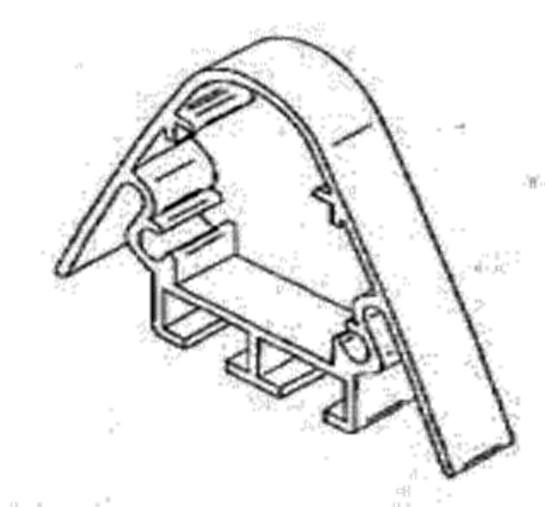 Profili Totem TM500 PROFILO TOTEM 65X48 mm (Sezione Palo interno 25x25 mm ) TM 500 L=6000 mm.