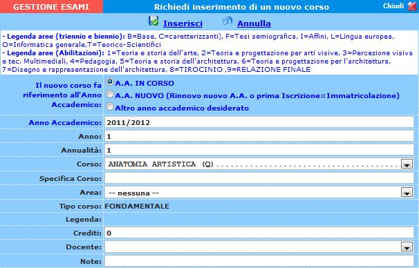 RINNOVO ISCRIZIONE ONLINE Rinnovo iscrizione al corso principale (per il nuovo Anno Accademico) Per reiscriversi al corso principale automaticamente, cliccare sul link https://www.servizi2.isidata.