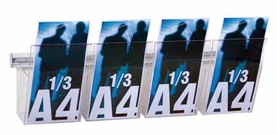 Porta depliant a parete Vision Wall mounting brochure holders Kit Tasca Mini Vision Combinabile 6 5 6 50 6 75 5,5,5