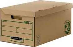 Scatole archivio con coperchio a ribalta formato standard e Maxi:- Il formato standard può contenere fino a 4 scatole archivio A4 dorso 8 cm. Formato esterno cm 34 x 40 x 26,9 h.
