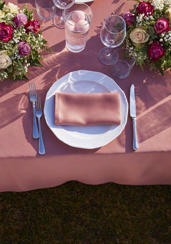 One color table linen with stain and wrinkle free treatment, perfect