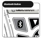 Modalità Bluethoot, connessione e programmazione Connettere il cellulare: 1 Premere e rilasciare il tasto Bluetooth per entrare nella modalità standby
