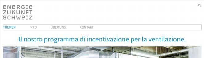 Programma di incentivazione: Ventilazione Sovvenziona la sostituzione