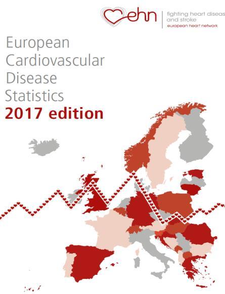 Costs of IHD 2015, EU European CardioVascular Disease CVD Statistics 2017 edition