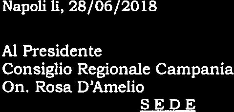 Rosa D Amelio SEDE Oggetto: Trasmissione PdL Norme in materia di riduzione dalle esposizioni alla radioattività naturale derivante dal gas