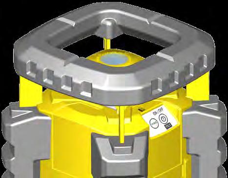 10. Funzioni Funzione di rotazione Il raggio laser ruota di 360 intorno al proprio asse. Orizzontale. Funzione di messa a piombo Trasferisce un punto defino dal pavimento al soffto.