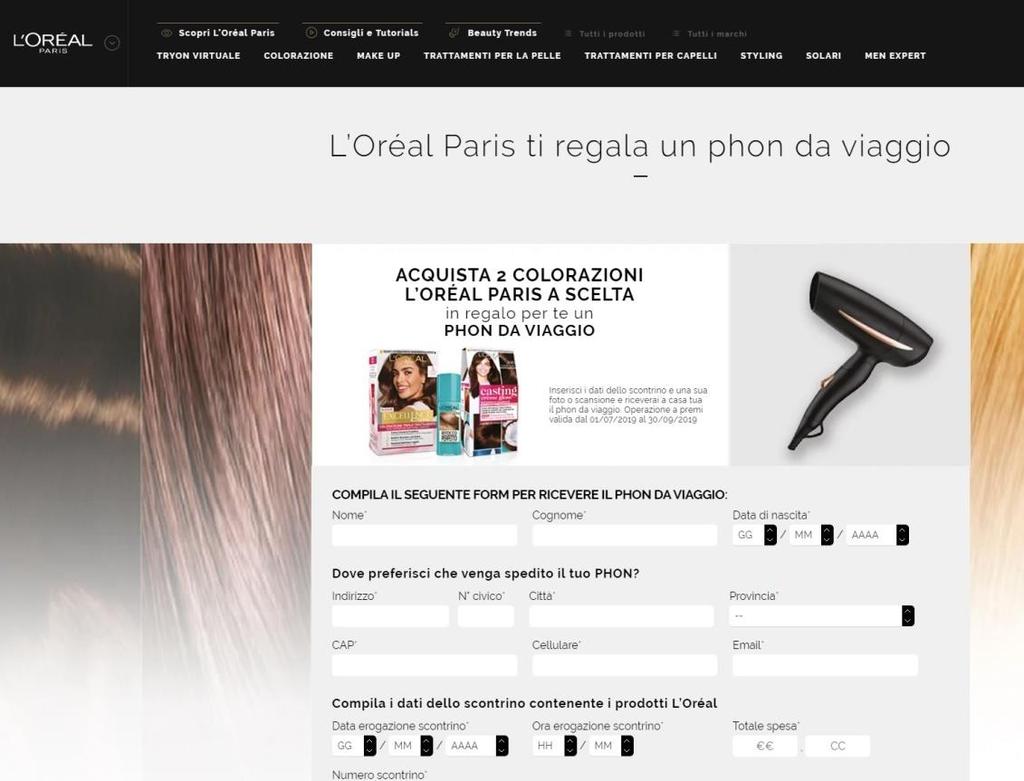 #mongodb Cliente: L Oréal Italia per le divisioni L Oréal Paris Garnier