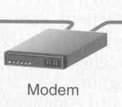 Il modem Il modem può essere esterno (deve essere collegato alla porta seriale