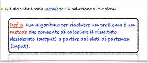 Il concetto di algoritmo Il concetto di algoritmo Dati di