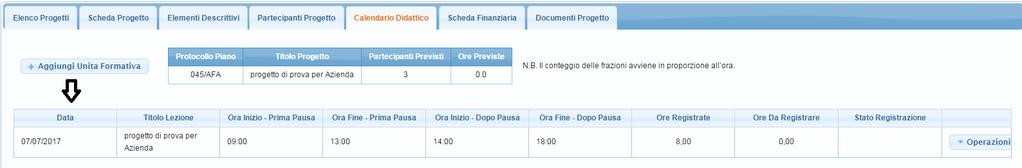 la sede non verrà richiesta in caso di corso con modalità formativa a distanza.