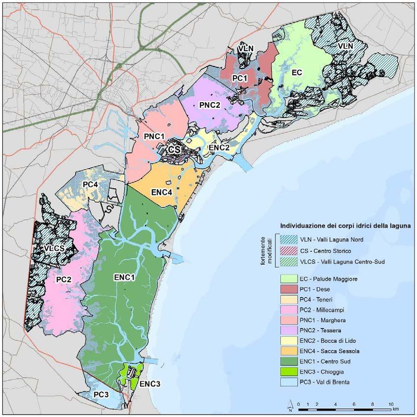 RISULTATI Obiettivi Direttiva 2000/60/CE CORPI IDRICI (14) DELLA LAGUNA DI VENEZIA (2011-2013) DGR n.