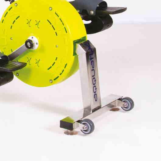 Suitable for circuit and rehabilitation protocols The resistive pedal is in polyethylene, designed to increase pedalling fluidity and