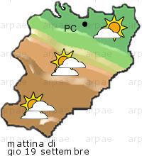 bollettino meteo per la provincia di Piacenza weather forecast for the Piacenza province Temp MAX 31 C 23 C Vento Wind 15km/h 22km/h Temp.