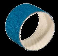 2002 - allo zirconio Cylindrical spiral bands 2002 - zirconium-oxide Manicotti cilindrici in tela abrasiva allo zirconio; particolarmente adatti per un elevata asportazione; usati principalmente per