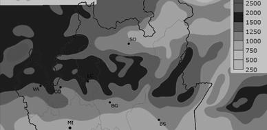 Quanto piove in Lombardia?