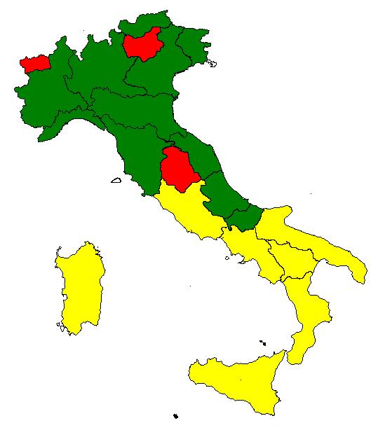 Adesione grezza 2010 Italia 2009 55,3% 2010 55,7% 25-49% 50-69% 70% e + La partecipazione in Italia non è particolarmente buona, né in significativo aumento nel