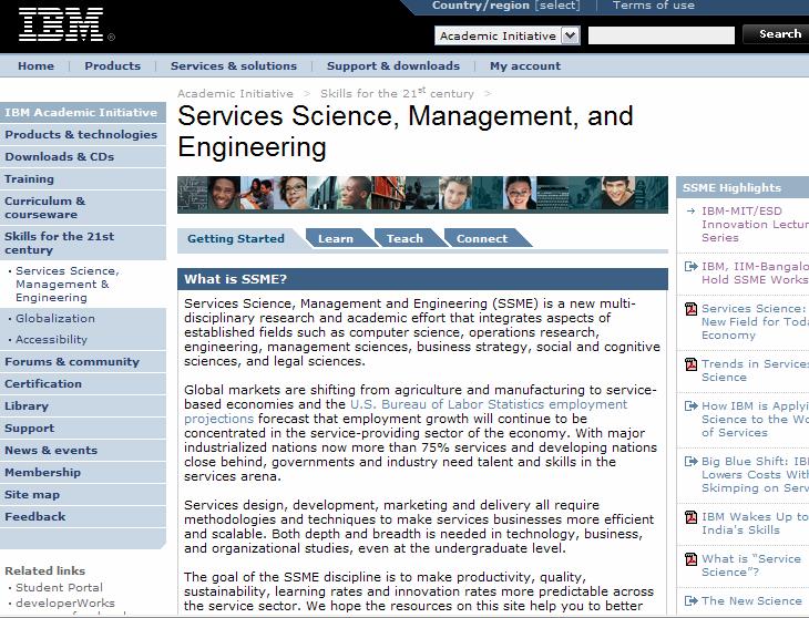 Open SSME Website ibm.