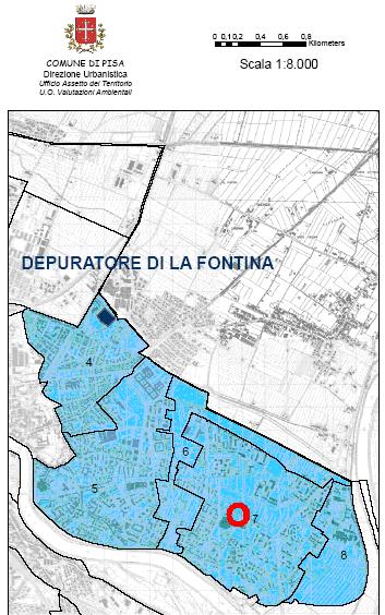 Nell area, che fa parte del bacino idraulico Fiume Morto, non è rilevata la presenza di corpi idrici superficiali; i canali più vicini, illustrati nella