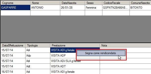 APPENDICE Come non inviare un accesso domiciliare già rendicontato La rendicontazione degli accessi domiciliari può essere effettuata anche con altre modalità, ad esempio via web, tramite il portale