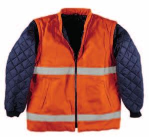 davanti con cerniera/front zip Corpetto alta visibilità High visibility jacket 3GB0063 Classe /Class 60% cotone/cotton, 40% pes taglie/sizes: S/XXL arancio orange giallo yellow Colore su ordinazione