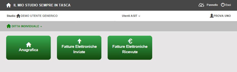 Effettuato l accesso sarà possibile selezionare l azienda interessata.