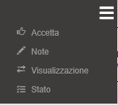 Tramite l icona è possibile accettare la fattura (lo stato verrà aggiornato in da trasferire ).