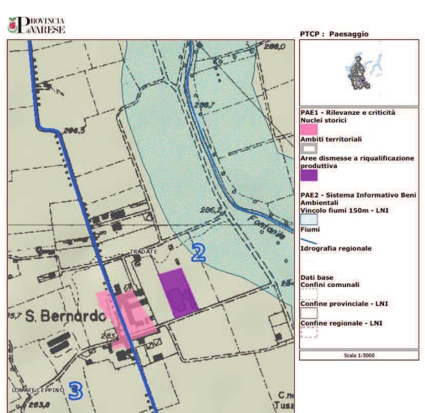 Piano Territoriale di Coordinamento Provincia di Varese: Perimetrazione nuclei di antica formazione: nucleo San