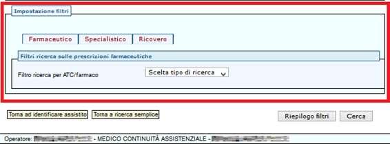 Figura 51 Una volta impostati i filtri, si seleziona il tasto CERCA e si riceve l'elenco di tutti i documenti sanitari prodotti per l'assistito selezionato.