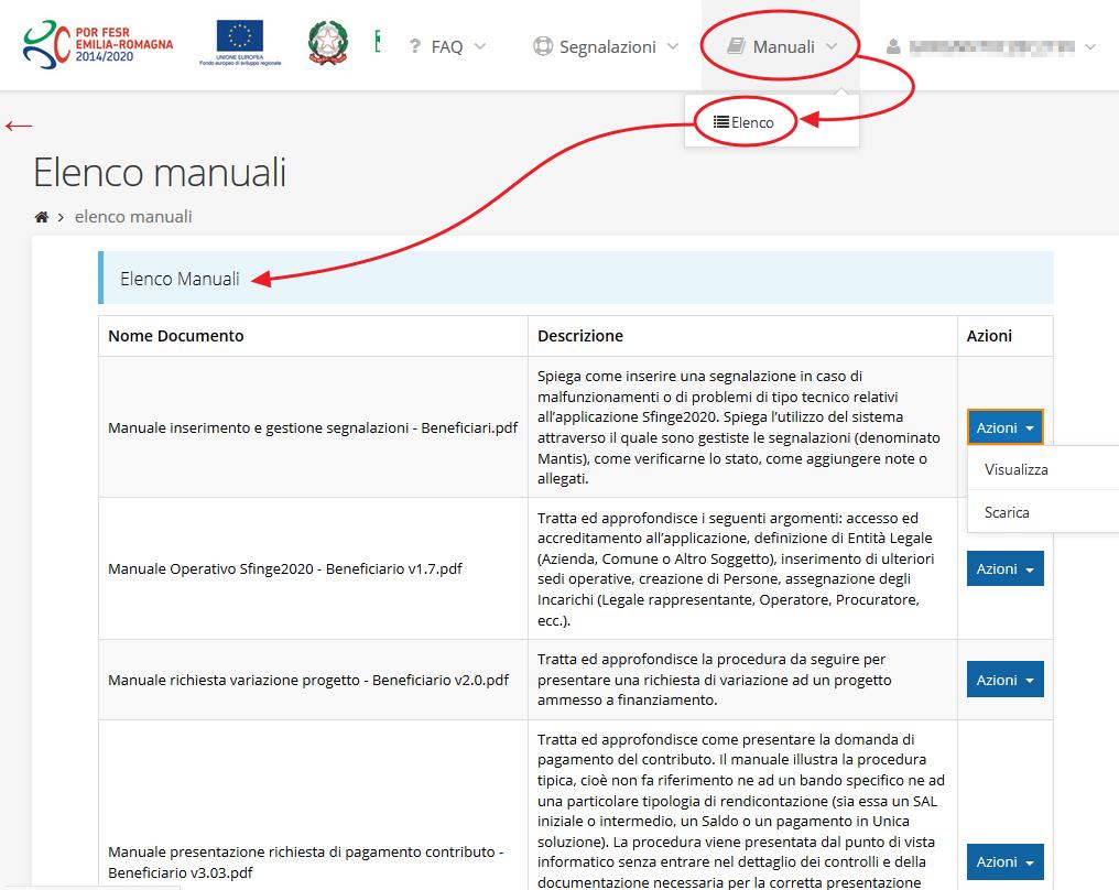 Manuale per richiesta integrazioni rendicontazione: che tratta ed approfondisce la procedura che un beneficiario deve seguire per rispondere ad una richiesta da parte dei rendicontatori PA di