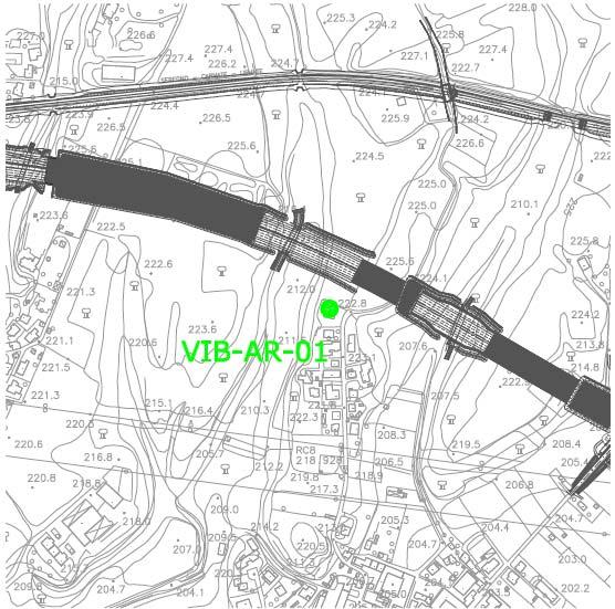 Planimetria di Dettaglio VIB-AR-01 Linea S8 Lecco - Carnate - Milano Pta Garibaldi N A B Viale Brianza Via Pier Giovanni Varisco Scala