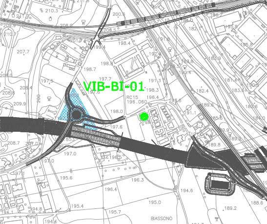 Planimetria di Dettaglio VIB-BI-01 N Via Galilei Via Pessina Via Madonna delle Nevi A B Scala 1:5000 Legenda