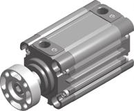 Pressione di esercizio: 1, 1 bar Temperatura ambiente: -2C 8 C Fluido: aria lubrificata e non Camicia in profilato estruso in lega di alluminio con stelo in acciaio cromato di serie. Guide maggiorate.