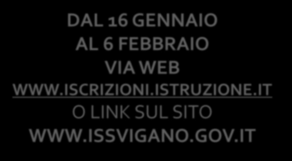 ISCRIZIONI.ISTRUZIONE.