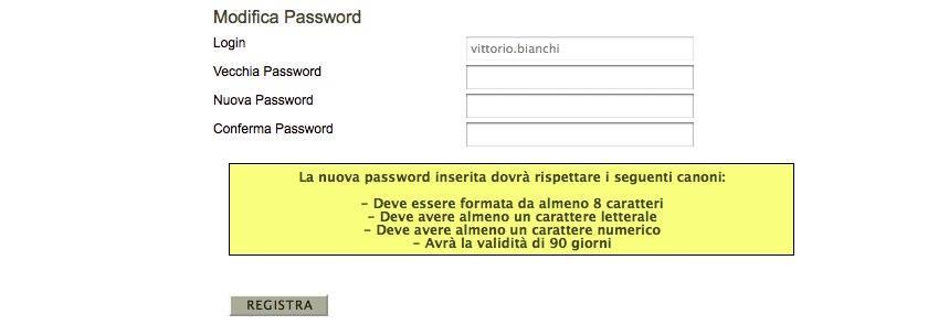 2.3.2. Creazione di un nuovo utente da parte dell utente principale Per creare un nuovo utente, cliccare sul pulsante Nuovo. Si visualizza la seguente schermata dove compilare i dati richiesti.