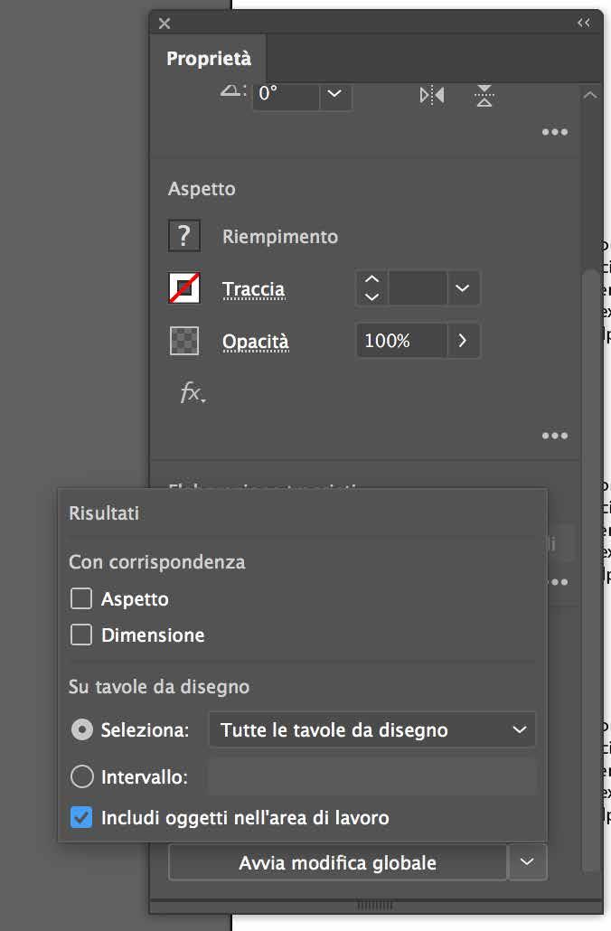 ILLUSTRATOR CC 2019 MODIFICHE GLOBALI Modificare oggetti simili Illustrator ora fornisce una nuova opzione di Modifica globale, che permette di modificare simultaneamente tutti gli oggetti simili tra