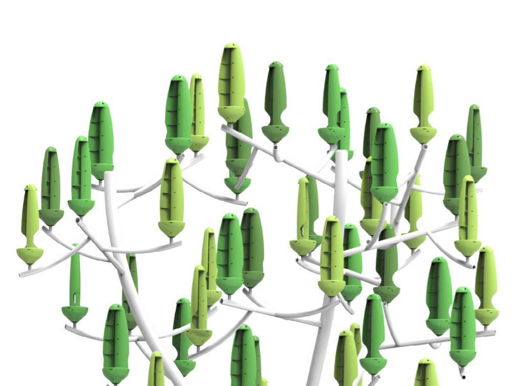 L idea aggiuntiva Per rafforzare l aspetto green ed ecologico dell operazione + verde x Pra sarà installato anche un Albero Eolico.