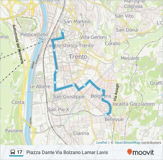 Direzione: Piazza Dante "Pal. Regione" 9 fermate VISUALIZZA GLI ORARI DELLA LINEA Orari della linea bus 17 Orari di partenza verso Piazza Dante "Pal.