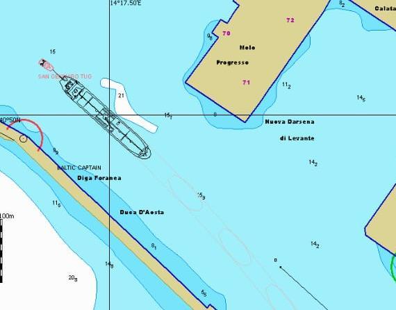 - Partenza dal 59 con 1 rimorchiatore - Ricevuto l ordine del