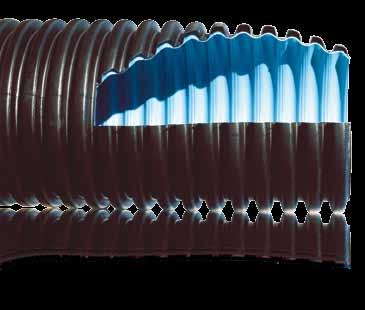 AMR TUBO HDPE CORRUGATO PER RALLENTAMENTO DELL ACQUA VOCE DI CAPITOLATO Fornitura e posa in opera di tubazione a doppia parete in PEAD, corrugata internamente di colore azzurro per facilitare l