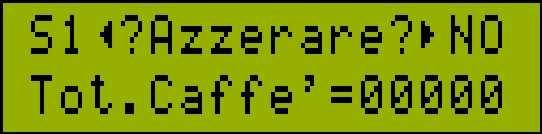 T E R M I N A L E, M E N Ù C O N T E G G I O T O T A L E Il terminale, oltre alle funzioni descritte sul manuale d uso, ne possiede altre, la più importante è il conteggio totale dei caffè che carica