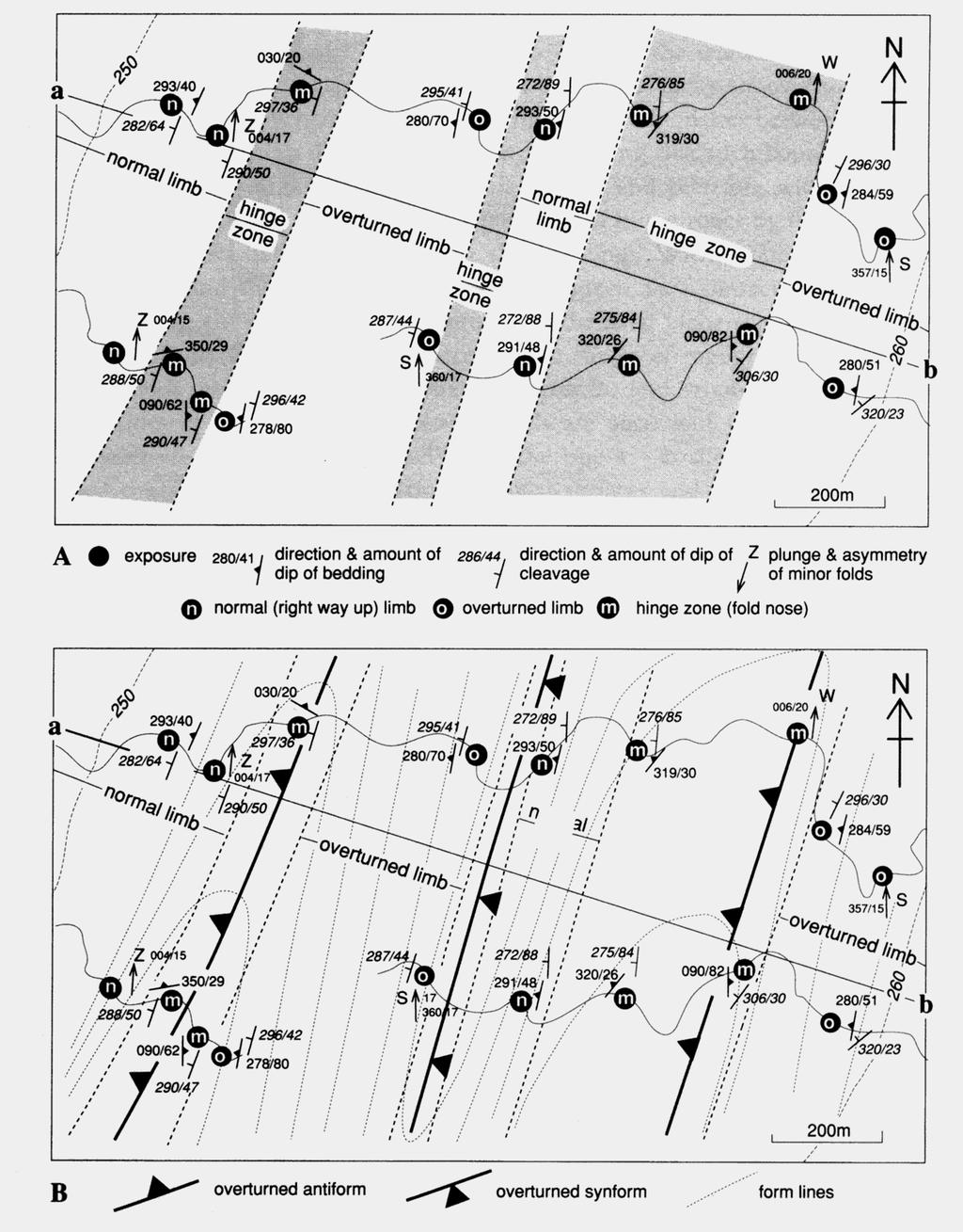 Esercizio 11 Analisi cartografica delle pieghe Ricostruzione