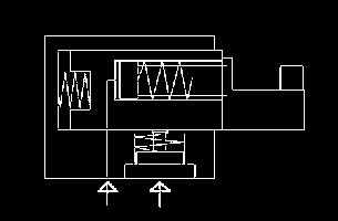 Subito dopo il processo di chiusura, il fissaggio del pistone di appoggio viene effettuato tramite una valvola di sequenza, quindi in posizione bloccata.