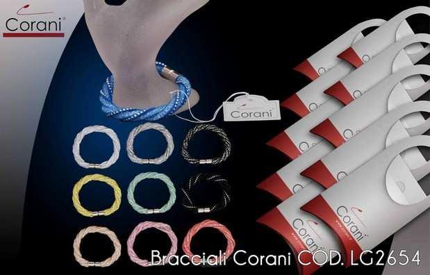 Corani cod. LG2654. Prezzo al pubblico per singolo pezzo 7,00 Bracciale chiusura con calamita.