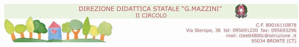 DIREZIONE DIDATTICA - II CIRCOLO Via Sterope, 38 Tel. 095/691220 Fax. 095/693296 - Cod. Fiscale 80016110878 - E-mail : ctee04800c@istruzione.