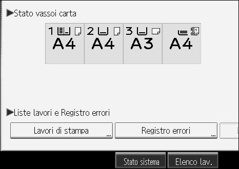 Controllo del registro degli errori Controllo del registro degli errori Se non è stato possibile memorizzare file a causa di errori di stampa, identificare la causa degli errori verificando il