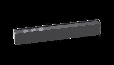 system. Housing of extruded aluminum profile, electrostatically painted. Optical system UGR<10.