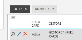 1^ fase Richiesta fuel card L utente può agire sia su Seleziona autoveicolo che su Persona di riferimento.