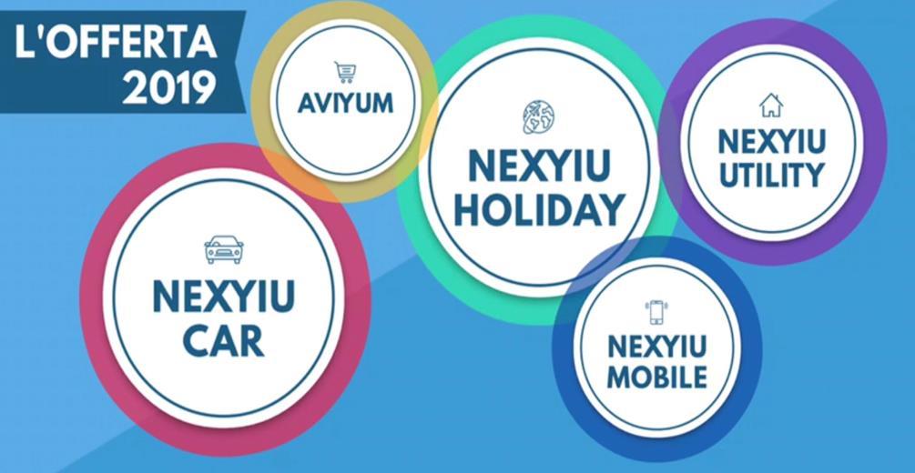 Ulteriori vantaggi disponibili solo per gli affiliati: - Nexyiu Car: acquista la tua prossima auto di qualsiasi marca, cilindrata e modello, con uno sconto compreso tra il 20 ed il 35% di sconto.
