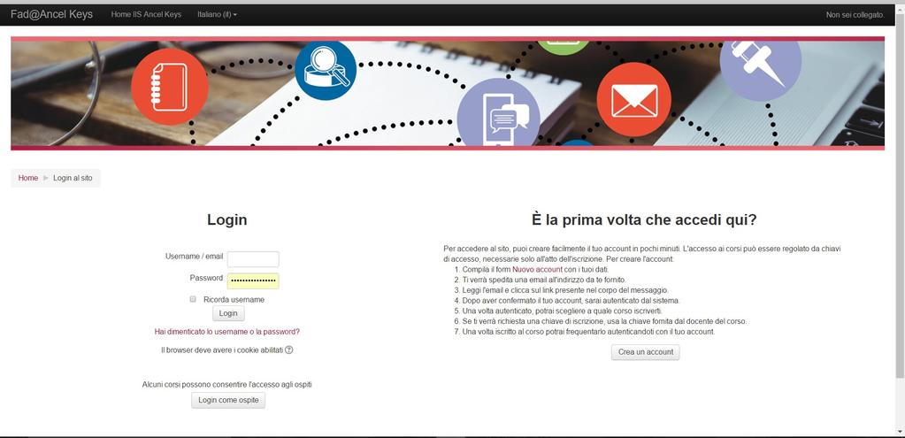 Piattaforma on-line per la formazione dell Ambito 28 Istruzioni e regole Si comunica che per lo svolgimento delle ore on line è stata strutturata sul sito dell IIS Ancel Keys di Castelnuovo Cilento,